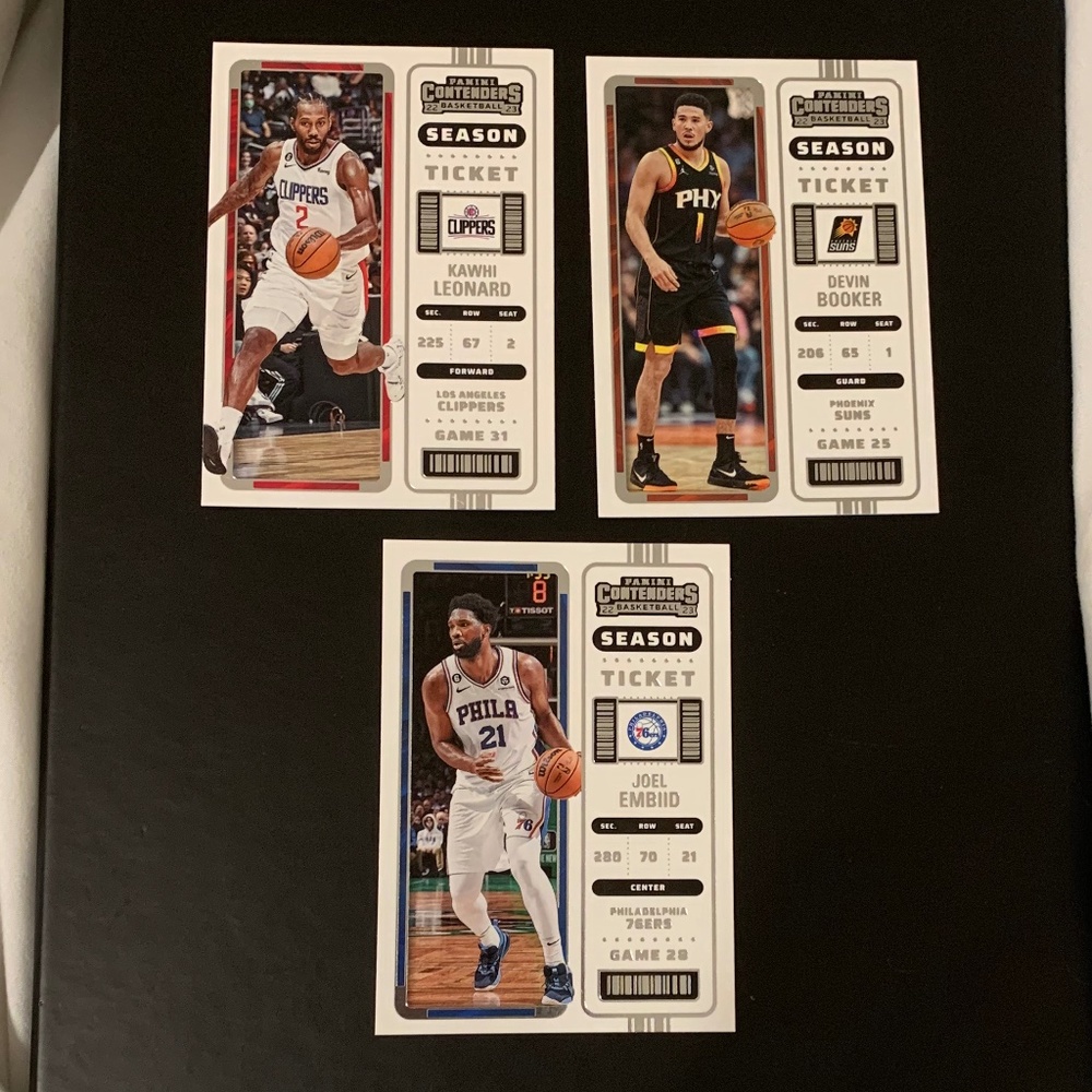 2022-2023 Panini Contenders basketball cards a lot of 3 as pictured